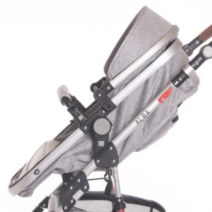 Детска количка до 22 кг. ALBA PREMIUM STEEL GREY