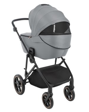 Комбинирана количка 2в1 с кош за новородено Thea Grey 2024