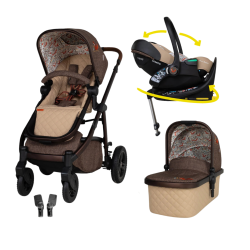 Cosatto WOW 3 бебешка количка + столче за кола ACORN Recline + IsoFix база , FOXFORD HALL