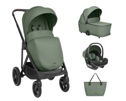 Комбинирана количка 3в1 с кош за новородено Chiara , Army Green 2027