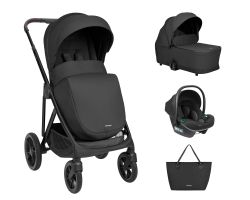 Комбинирана количка 3в1 с кош за новородено Chiara , Black 2027