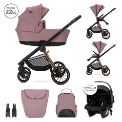 Детска количка 3в1 с кош за новородено BIANCA , PINK