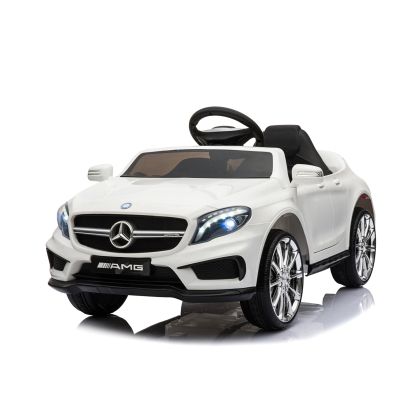 Ел. кола MERCEDES BENZ GLA45 , кожена седалка , БЯЛА