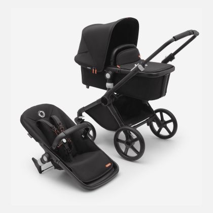 BUGABOO - FOX CUB - MIDNIGHT BLACK, Комбинирана бебешка количка 2 в 1
