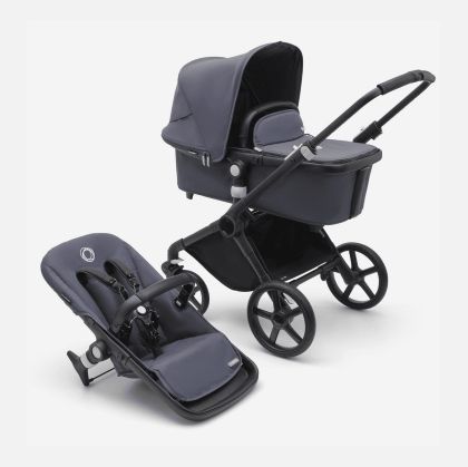BUGABOO - FOX CUB - STORMY BLUE, Комбинирана бебешка количка 2 в 1