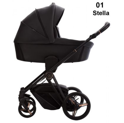BEBETTO - MONTI PRO Stella 01 еко кожа , Бебешка количка 2 в 1
