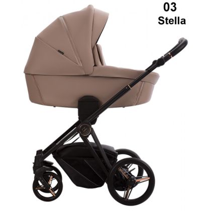 BEBETTO - MONTI PRO Stella 03 еко кожа , Бебешка количка 2 в 1