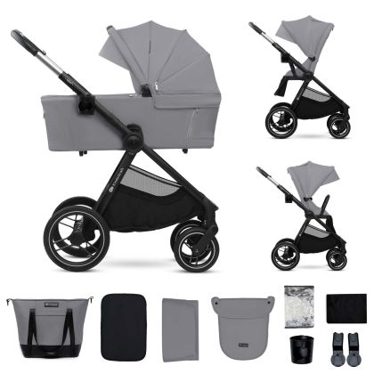 KinderKraft бебешка количка 2в1 NEA 2.0 PLATINIUM GREY