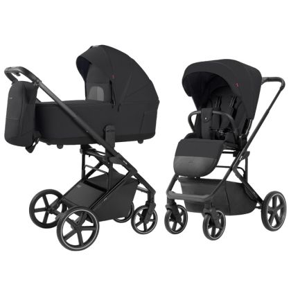 CARRELLO - ALFA , Rock Black ,2025 Collection - Бебешка количка 2в1