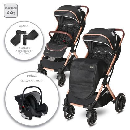Детска количка STORM LUXE BLACK