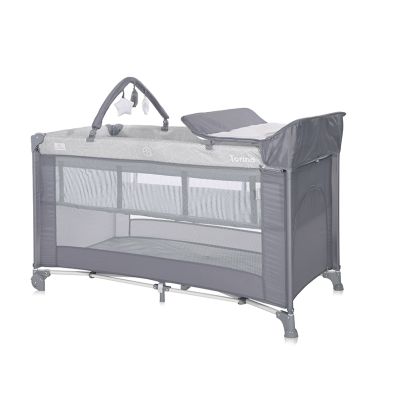 Сгъваема кошара TORINO PLUS 2нива , GREY STRIPED ELEMENTS