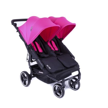 BABY MONSTERS количка за близнаци - EASY TWIN 3 + СЕННИЦИ FUCHSIA