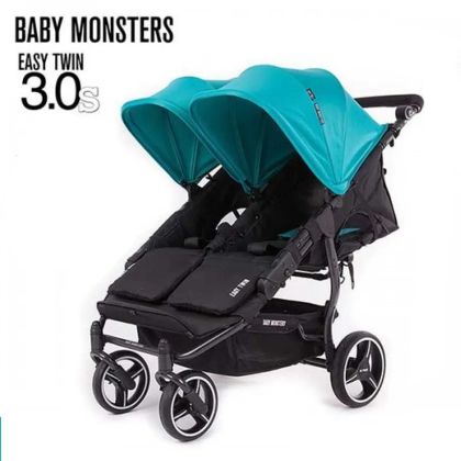 BABY MONSTERS количка за близнаци - EASY TWIN 3 + СЕННИЦИ CARIBBEAN