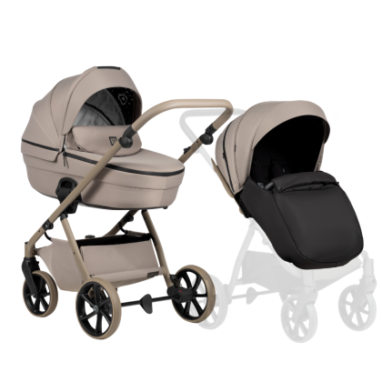 Бебешка количка 2в1 Tutis Uno 6+ 172 Taupe 