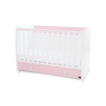 ЛЕГЛО КОШАРА DREAM NEW 70/140см. люлеещо с подвижна решетка , БЯЛО/ORCHID PINK
