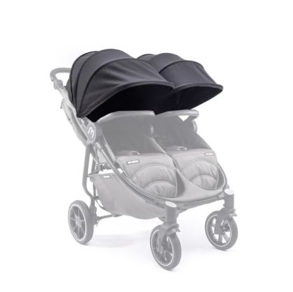 BABY MONSTERS - КОМПЛЕКТ СЕННИЦИ за количка за близнаци EASY TWIN 4 , BLACK