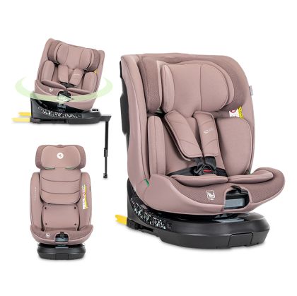 Стол за кола с опорен крак - SOLARIS i-Size IsoFix , PINK