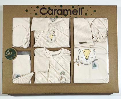 Комплект за изписване Caramell – 10 части Bio Organic (0–3 месеца)