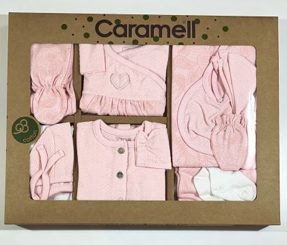 Комплект за изписване Caramell – 10 части Bio Organic (0–3 месеца)