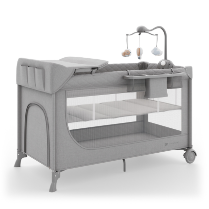 KinderKraft LEODY UP сгъваемa кошара + аксесоари , GREY