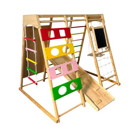 Играчка за катерене с люлка и черна дъска