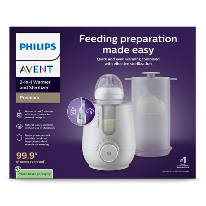 Philips AVENT - Многофункционален уред за стерилизация, размразяване и затопляне на кърма и бебешка храна Premium SCF359/00