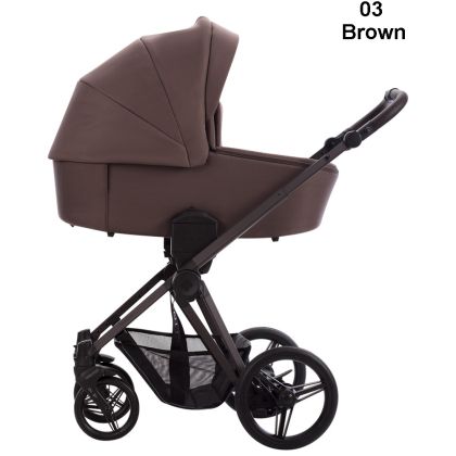 Bebetto Nuvio Tex , 03 BROWN ,комбинирана бебешка количка 2 в 1