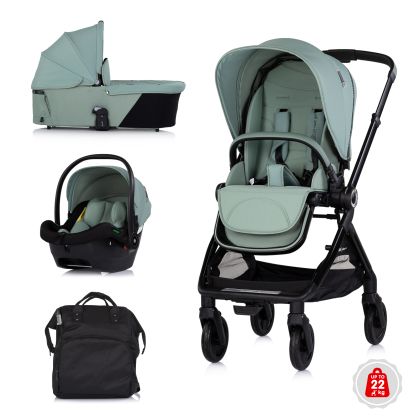 Chipolino - ЕЛИТ NEXTG , МАТЧА - Бебшка количка 3в1 до 22кг.