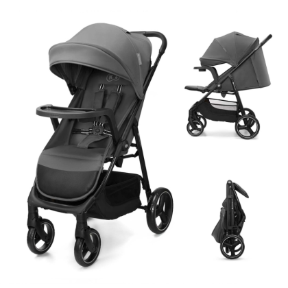 Kinderkraft TRIG 3 бебешка количка с табла GRANITE GREY