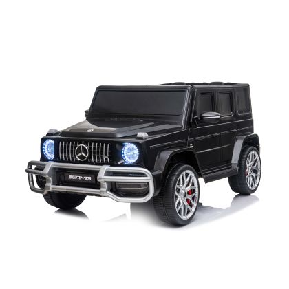 Електрически джип за две деца MERCEDES G63, EVA гуми , ЧЕРЕН 