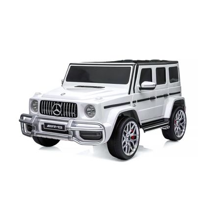 Електрически джип за две деца MERCEDES G63, EVA гуми , БЯЛ