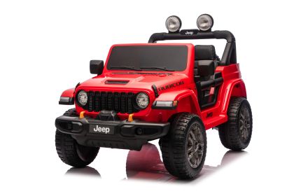 Акумулаторна кола Licensed  Jeep Wrangler Rubicon 392 , Red