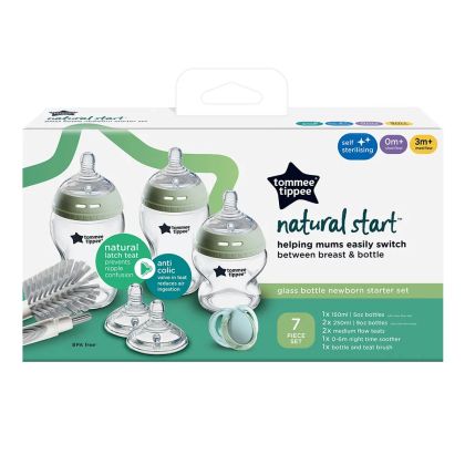 Tommee Tippee Комплект за новородено Easi-Vent СТЪКЛО