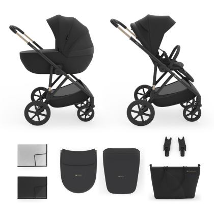 Kinderkraft Prime 3 бебешка количка 2в1 BLACK