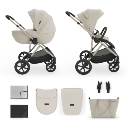 Kinderkraft Prime 3 бебешка количка 2в1 BEIGE