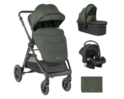  Комбинирана количка 3в1 с кош за новородено - Ava ,  Army Green