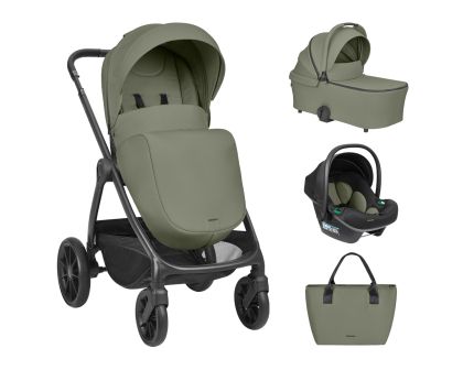  Комбинирана количка 3в1 с кош за новородено - Modena , Army Green 2027