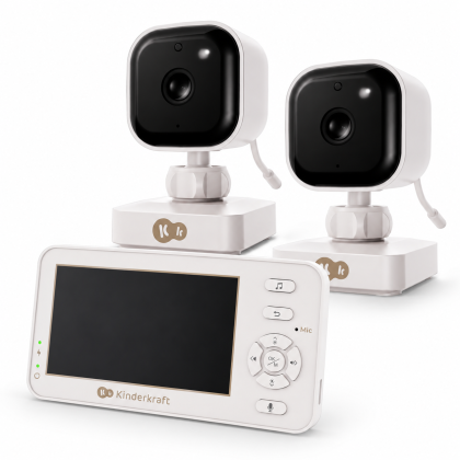KinderKraft NITEEYE TRAVEL бебефон WHITE с 2 камери