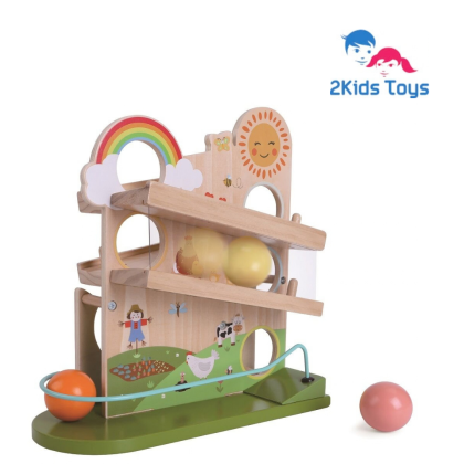 2Kids Toys Дървена занимателна игра с топки