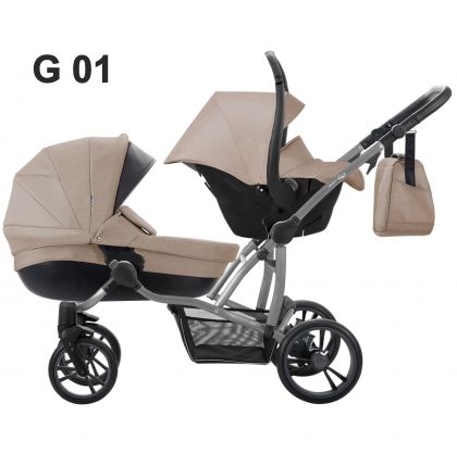 Бебешка количка за близнаци 2в1, Bebetto 42 , G 01