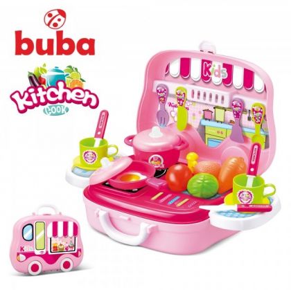 Малка детска кухня Buba Kitchen Cook, 008-915, Розова