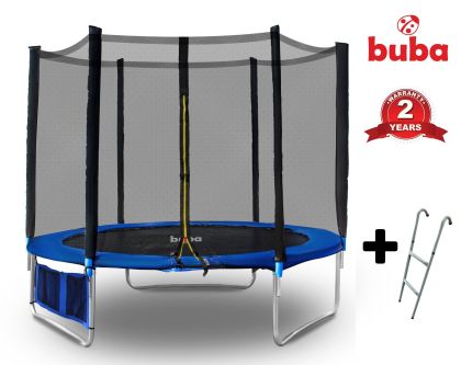 Детски батут Buba 8FT (252 см) с мрежа и стълба