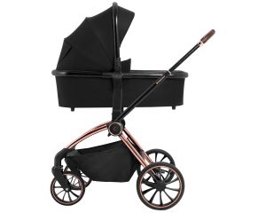 Комбинирана количка 2в1 с кош за новородено Kara  Black