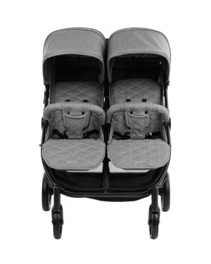 Бебешка количка за близнаци Happy 2 , Light Grey 2023