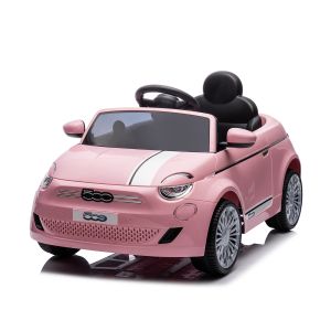 EЛЕКТРИЧЕСКА КОЛА FIAT 500 , РОЗОВА