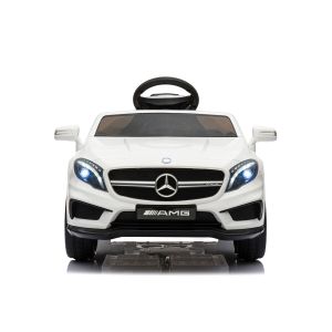 Ел. кола MERCEDES BENZ GLA45 , кожена седалка , БЯЛА