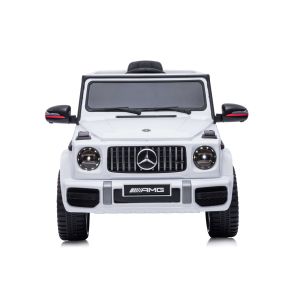 Eл. джип MERCEDES G63 AMG , кожена седалка , БЯЛ