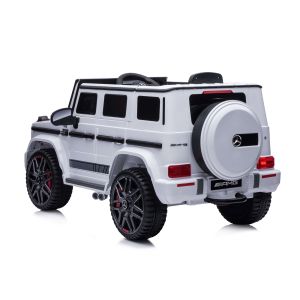 Eл. джип MERCEDES G63 AMG , кожена седалка , БЯЛ