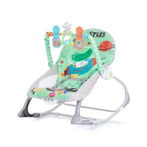 Музикален шезлонг BABY SPA , Зелен