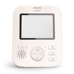 Philips AVENT - Advanced SCD881/26 - Дигитален видео бебефон с 2,8-инчов цветен екран, 2 x Zoom, нощно виждане, двустранна звукова комуникация, 6 нежни мелодии